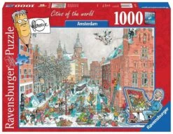 Ravensburger Puzzel Fleroux Amsterdam-in-de-winter 1000-stukjes -Indoor Speelgoed Winkel ravensburger puzzel amsterdam in de winter fleroux legpuzzel 2