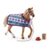 Schleich 42360 Engelse Volbloed Met Deken HorseClub -Indoor Speelgoed Winkel schleich 42360 engelse volbloed met deken
