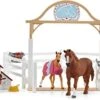 Schleich 42458 Hannah’s Gastpaarden Met Hond Ruby HorseClub -Indoor Speelgoed Winkel schleich 42458 hannahs gastpaarden met hond ruby