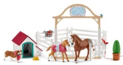 Schleich 42458 Hannah’s Gastpaarden Met Hond Ruby HorseClub 12 Schleich 42458 Hannah’s Gastpaarden Met Hond Ruby HorseClub -Indoor Speelgoed Winkel schleich 42458 hannas paarden gasten verblijf met hondenhok