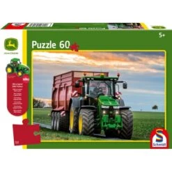 Schmidt 56043 Kinderpuzzel John Deere 7310R Puzzel 60st -Indoor Speelgoed Winkel schmidt puzzel 56043 john deere 8370R met silagewagen 1