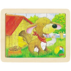 Set Houten Puzzels Dieren , 6 Delig -Indoor Speelgoed Winkel set houten puzzels goki 57807 3