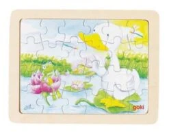 Set Houten Puzzels Dieren , 6 Delig -Indoor Speelgoed Winkel set houten puzzels goki 57807 5