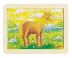 Set Houten Puzzels Dieren , 6 Delig -Indoor Speelgoed Winkel set houten puzzels goki 57807 6