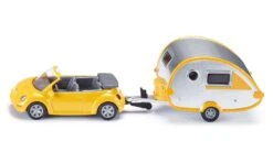 Siku 1629 VW Beetle Met Caravan 1 : 87 -Indoor Speelgoed Winkel siku 1629 vw beetle met caravan 1