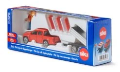 Siku 3543 Pick-Up VW-Amarok Met Kipaanhangwagen -Indoor Speelgoed Winkel siku 3543 pick up vw amarok met kipaanhangwagen 1 1