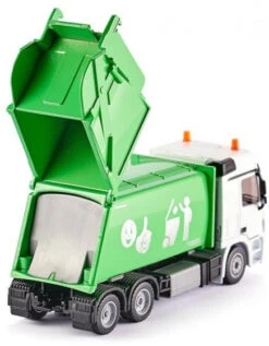 Siku 2938 Mercedes Vuilniswagen -Indoor Speelgoed Winkel siku mercedes benz vuiniswagen faun opbouw variopress groen 2938 4006874029389.jpg 2