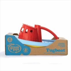 Green Toys Green-Toys Sleepboot Blauw Met Rood Handvat 9 Green Toys Green-Toys Sleepboot Blauw Met Rood Handvat -Indoor Speelgoed Winkel sleepboot rood handvat green toys 3