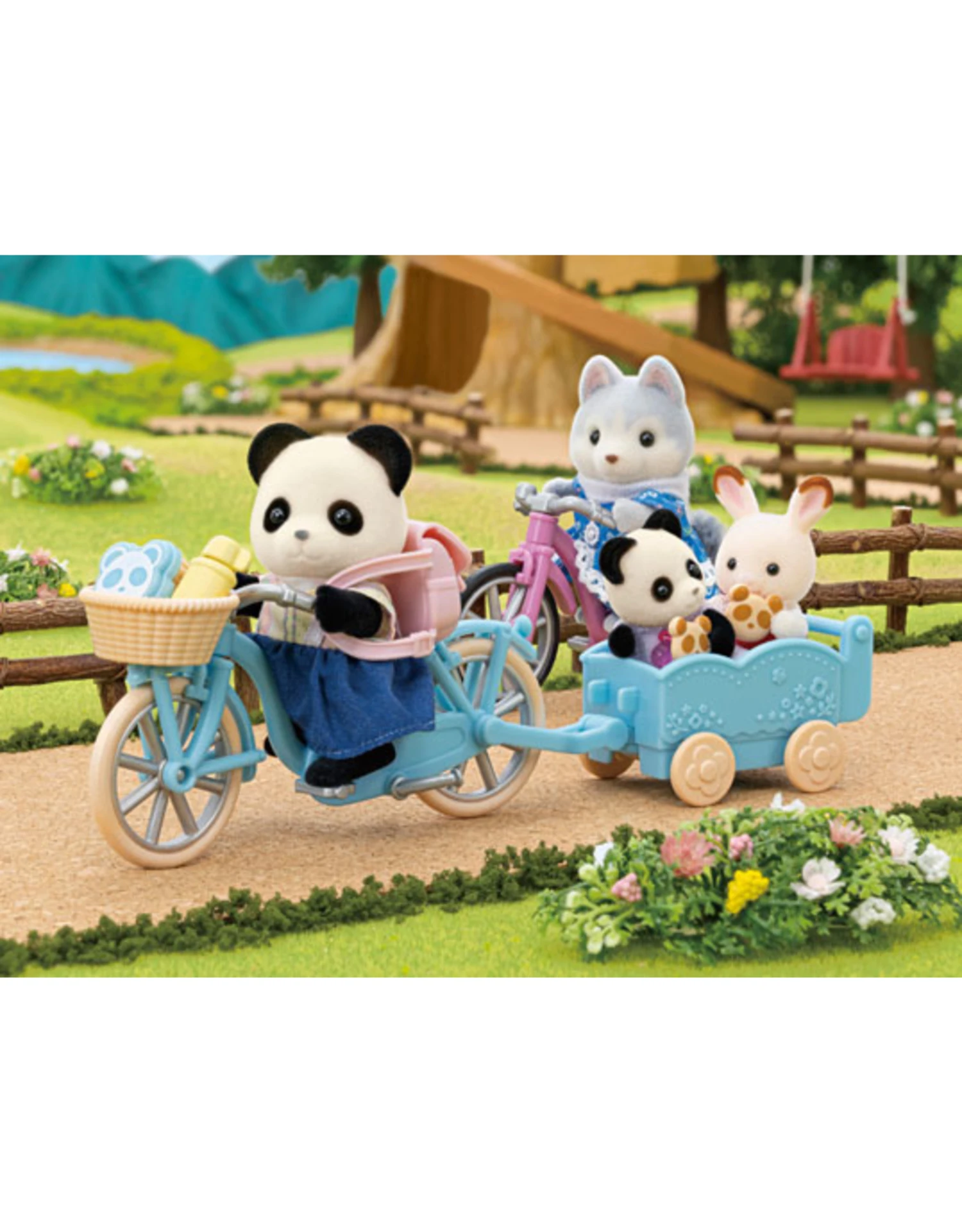 Sylvanian Families Fiets En Skateset Panda Meisje SF5652 4 Sylvanian Families Fiets En Skateset Panda Meisje SF5652 - Afbeelding 2