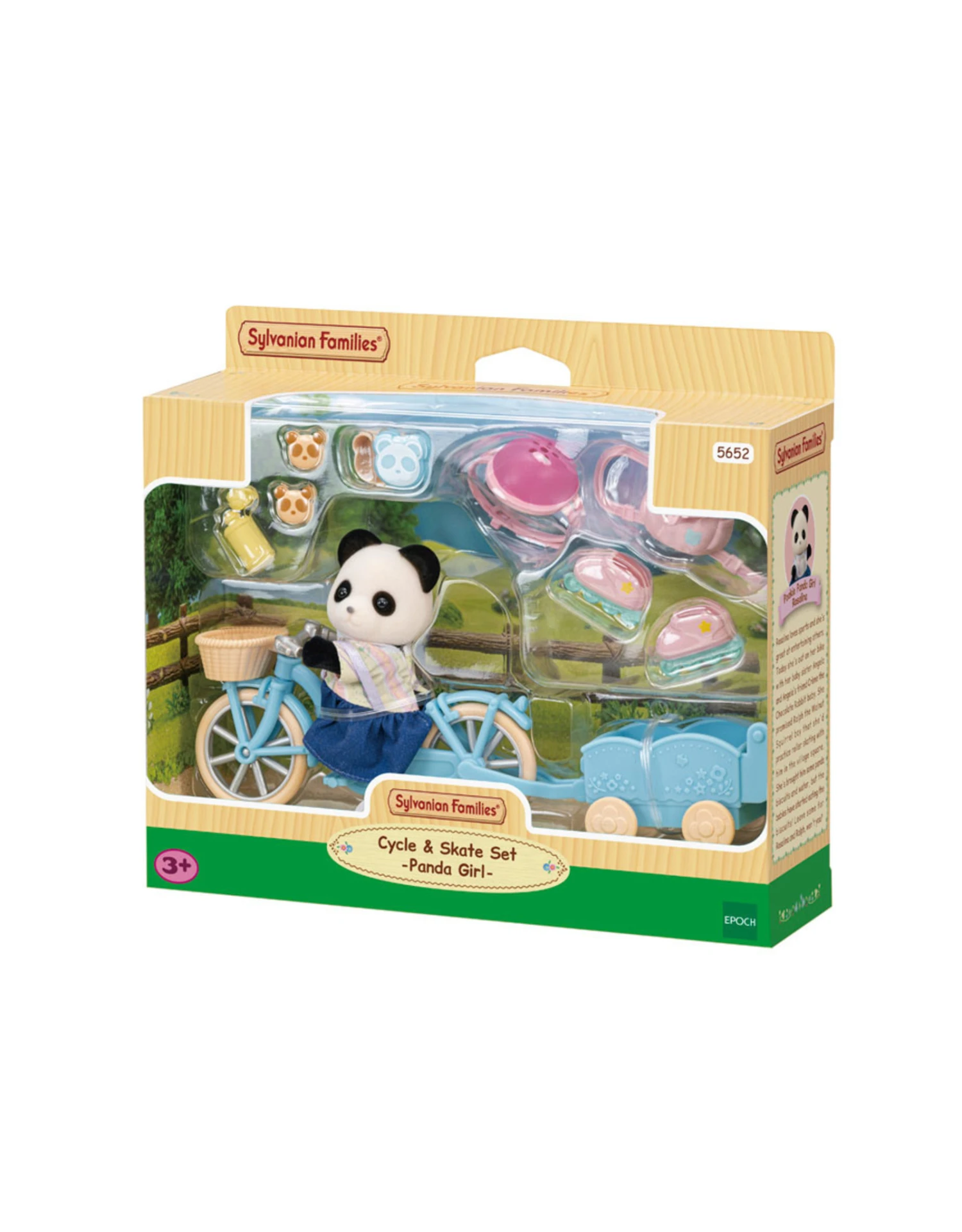 Sylvanian Families Fiets En Skateset Panda Meisje SF5652 3 Sylvanian Families Fiets En Skateset Panda Meisje SF5652