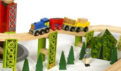 BigJigs BJT280 Houten Trein Cement Silo -Indoor Speelgoed Winkel treinset bouwterrein bigjigs bjt019 2