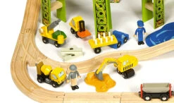 BigJigs BJT280 Houten Trein Cement Silo -Indoor Speelgoed Winkel treinset bouwterrein bigjigs bjt019 3