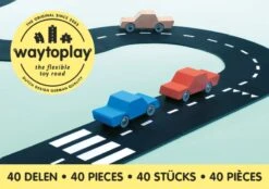 WayToPlay King Of The Road Rubber Flexibele Autobaan 40-dlg -Indoor Speelgoed Winkel waytoplay king of the road flexibele autobaan 1 1