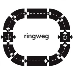 WayToPlay Ringroad Ringweg Rubber Flexibele Autobaan 12-dlg 12 WayToPlay Ringroad Ringweg Rubber Flexibele Autobaan 12-dlg -Indoor Speelgoed Winkel waytoplay ringweg 89520112 1 1