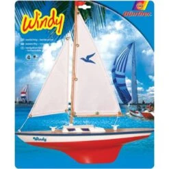 Gunther GU1806 Zeilboot Meeuw Wooden Deck Möve -Indoor Speelgoed Winkel zeilboot windy houten dek woorden deck gunther 1 1